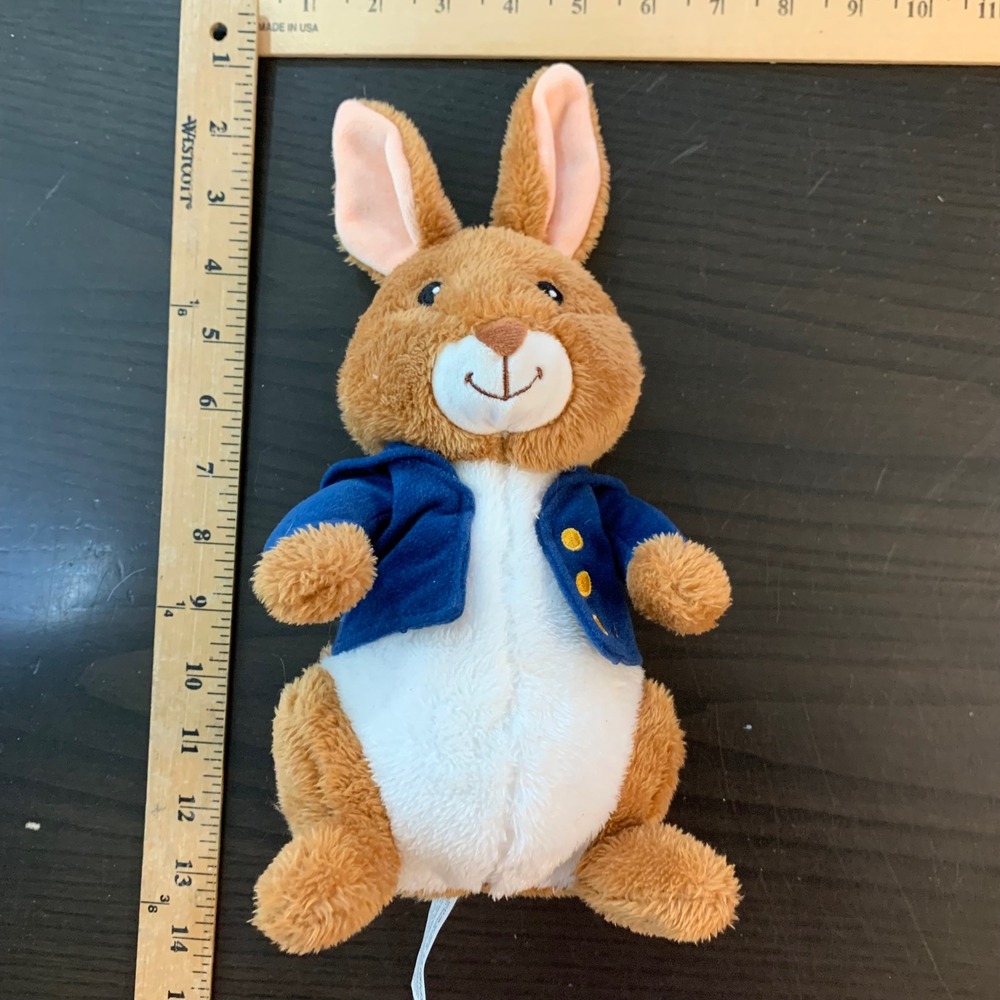 Kohls Cares Peter Rabbit Plush Stuffed Animal Beatrix Potter Blue Jacket Bunny